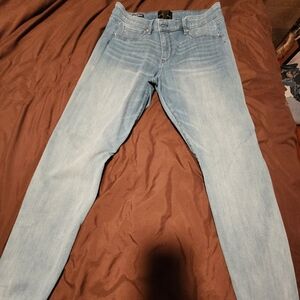 Whbm High Rise Demin Legging light blue jeans size large